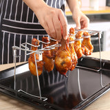NNETM Stainless Steel Chicken Leg & Wing Rack
