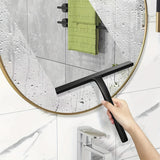 Silicone Shower Squeegee with Holder – Multi-Purpose Glass Wiper for Bathroom, Mirrors, Windows & Car Glass