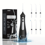 NNETM Water Flosser – Cordless Oral Irrigator with 5 Modes, 350ML Tank, Rechargeable Teeth Cleaner for Home & Travel