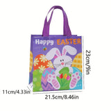 NNETM Easter Gift Bags Rabbit Egg Print Tote (30pcs)