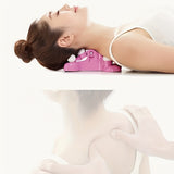 NNETM Home Cervical Compression Manual Massager(Pink)
