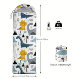 NNETM Dinosaur Camping Sleeping Bag Lightweight Warm Quilt
