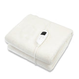 NNEDPE Heated Electric Blanket Fitted Fleece Underlay Throw Single
