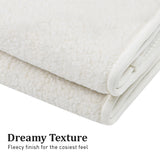 NNEDPE Heated Electric Blanket Fitted Fleece Underlay Throw Single