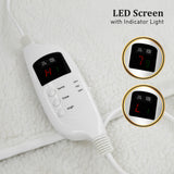 NNEDPE Heated Electric Blanket Fitted Fleece Underlay Throw Single