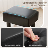 NNECW PU Leather Footrest with Storage for Living Room Bedroom