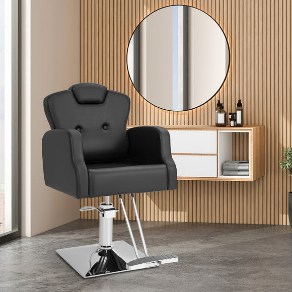 NNECW Heavy Duty Hydraulic Barber Chair with Adjustable Height & 150 KG Capacity