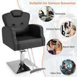 NNECW Heavy Duty Hydraulic Barber Chair with Adjustable Height & 150 KG Capacity