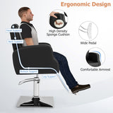 NNECW Heavy Duty Hydraulic Barber Chair with Adjustable Height & 150 KG Capacity