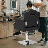 NNECW Heavy Duty Hydraulic Barber Chair with Adjustable Height & 150 KG Capacity