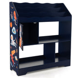 NNECW Toy Storage Organizer Display Stand for Playroom-Blue