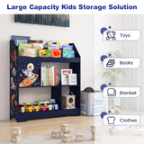 NNECW Toy Storage Organizer Display Stand for Playroom-Blue