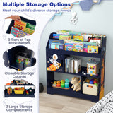 NNECW Toy Storage Organizer Display Stand for Playroom-Blue