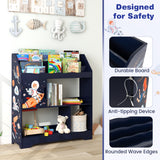 NNECW Toy Storage Organizer Display Stand for Playroom-Blue