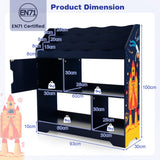 NNECW Toy Storage Organizer Display Stand for Playroom-Blue