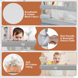 NNECW Toddler Bed Rail Guard with Adjustable Safety Strap for Baby