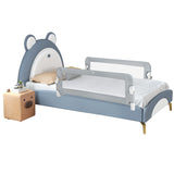 NNECW Toddler Bed Rail Guard with Adjustable Safety Strap for Baby