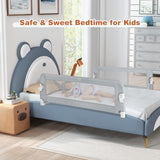 NNECW Toddler Bed Rail Guard with Adjustable Safety Strap for Baby