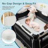 NNECW Tri-fold Baby Foam Mattress with Carrying Bag for Travel