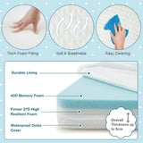 NNECW Tri-fold Baby Foam Mattress with Carrying Bag for Travel
