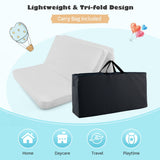 NNECW Tri-fold Baby Foam Mattress with Carrying Bag for Travel
