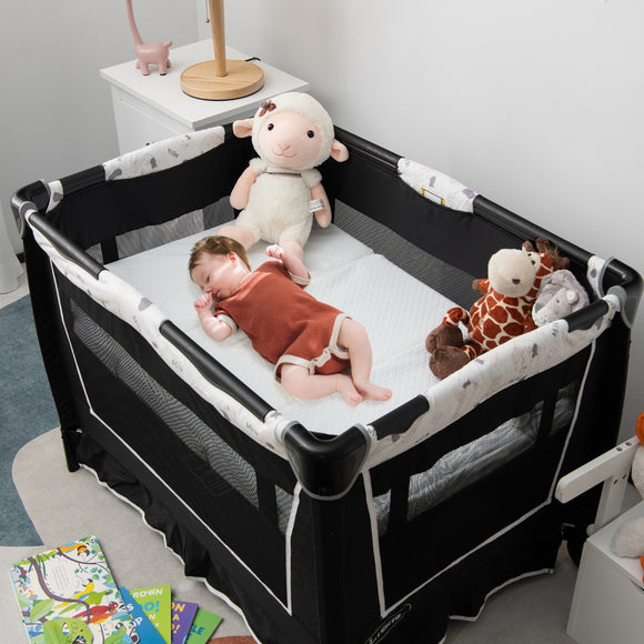 NNECW Tri-fold Baby Foam Mattress with Carrying Bag for Travel