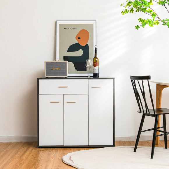 NNECW Modern Buffet Sideboard Table with Adjustable Shelf for Dining Room, Living Room and Entryway