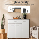 NNECW Modern Buffet Sideboard Table with Adjustable Shelf for Dining Room, Living Room and Entryway