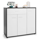 NNECW Modern Buffet Sideboard Table with Adjustable Shelf for Dining Room, Living Room and Entryway