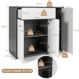 NNECW Modern Buffet Sideboard Table with Adjustable Shelf for Dining Room, Living Room and Entryway