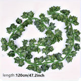 12pcs Artificial Ivy Vine Garland Set 120cm Green Leaf