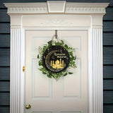 NNETM Ramadan Mubarak Wooden Wreath Sign