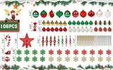 NNETM Enchanting Elegance: 106-Piece Christmas Ball Ornament Set