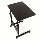 NNETM Black Lift Table Desk with Pulley to Adjust Height