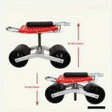 NNETM Garden Cart with Wheels Adjustable Swivel Seat