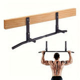 NNETM Wall-Mounted Stainless Steel Pull-Up Bar Black