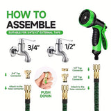 NNETM Expandable Garden Hose with 10-Function Spray Nozzle