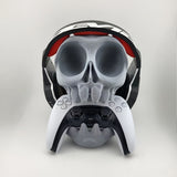 NNETM Skull Head Gaming Stand Dual Controller Headset Holder