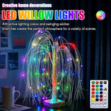 NNETM Christmas Radiance: LED Colorful Willow Tree Lights