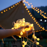 6m 40LEDS Halloween Christmas String Lights  Outdoor LED Ball Lights with Battery Box for Camping, Tent, Canopy, Wedding Decor