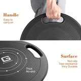 NNETM 1pc Balance Board - Non-Slip Exercise Trainer(Black)
