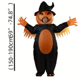 NNETM Halloween Pumpkin Inflatable Costume Full-Face Design