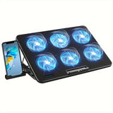NNETM Laptop Cooling Pad 6 Fans LED