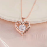 Sterling Silver Rose Gold Plated Pendant Necklace – Elegant Women's Jewelry Gift