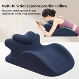 NNETM Ergonomic Bed Pillow with Detachable Headrest Support