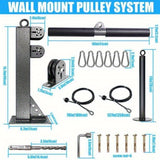 NNETM Wall Mounted Cable Pulley Gym System