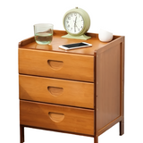 NNETM Bedside Table With Storage - Tawny Three Drawers