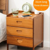 NNETM Bedside Table With Storage - Tawny Three Drawers