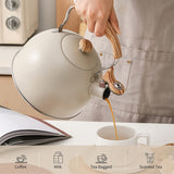 NNETM Kettle Creamy White with Wood Handle