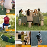 NNETM Folding Stool PU Cushion Capacity